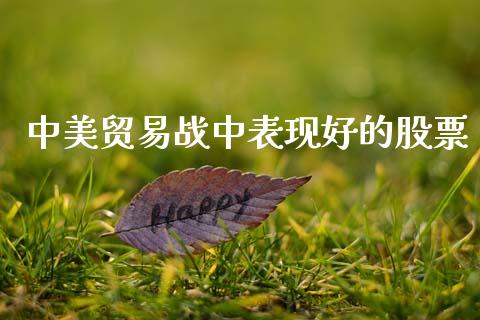 中美贸易战中表现好的股票_https://qh.lansai.wang_期货喊单_第1张