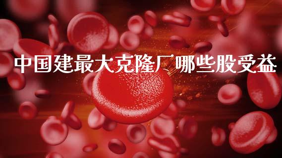 中国建最大克隆厂哪些股受益_https://qh.lansai.wang_股票技术分析_第1张