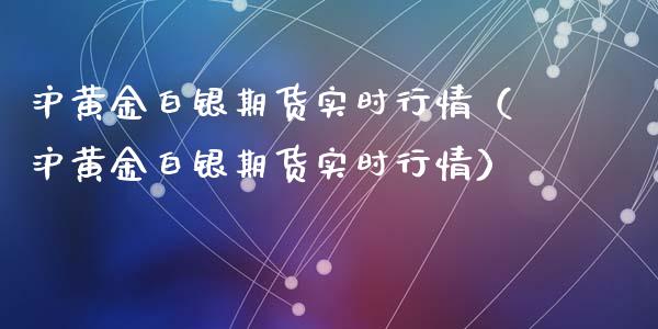 沪黄金白银期货实时行情（沪黄金白银期货实时行情）_https://qh.lansai.wang_股票技术分析_第1张